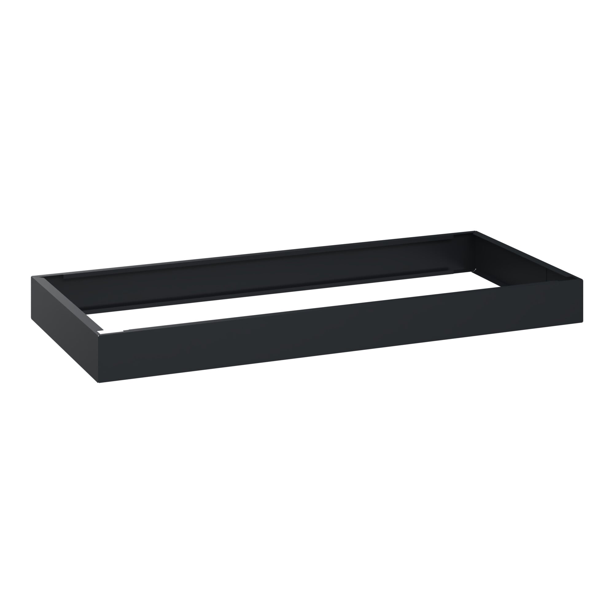 C+P auf 100mm hohem Sockel 100x1200x500mm Sockelfarbe RAL 7021 Schwarzgrau Material Unterbau Kunststoff ; C + P Möbelsysteme