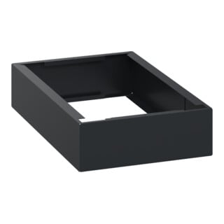 C+P auf 100mm hohem Sockel 100x300x500mm Sockelfarbe RAL 7021 Schwarzgrau Material Unterbau Kunststoff