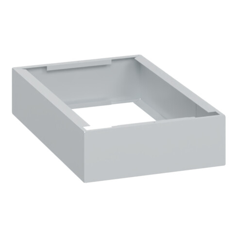 C+P auf 100mm hohem Sockel 100x300x500mm Sockelfarbe RAL 7035 Lichtgrau Material Unterbau Kunststoff