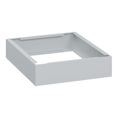 C+P auf 100mm hohem Sockel 100x400x500mm Sockelfarbe RAL 7035 Lichtgrau Material Unterbau Kunststoff