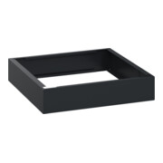 C+P auf 100mm hohem Sockel 100x500x500mm Sockelfarbe RAL 7021 Schwarzgrau Material Unterbau Kunststoff