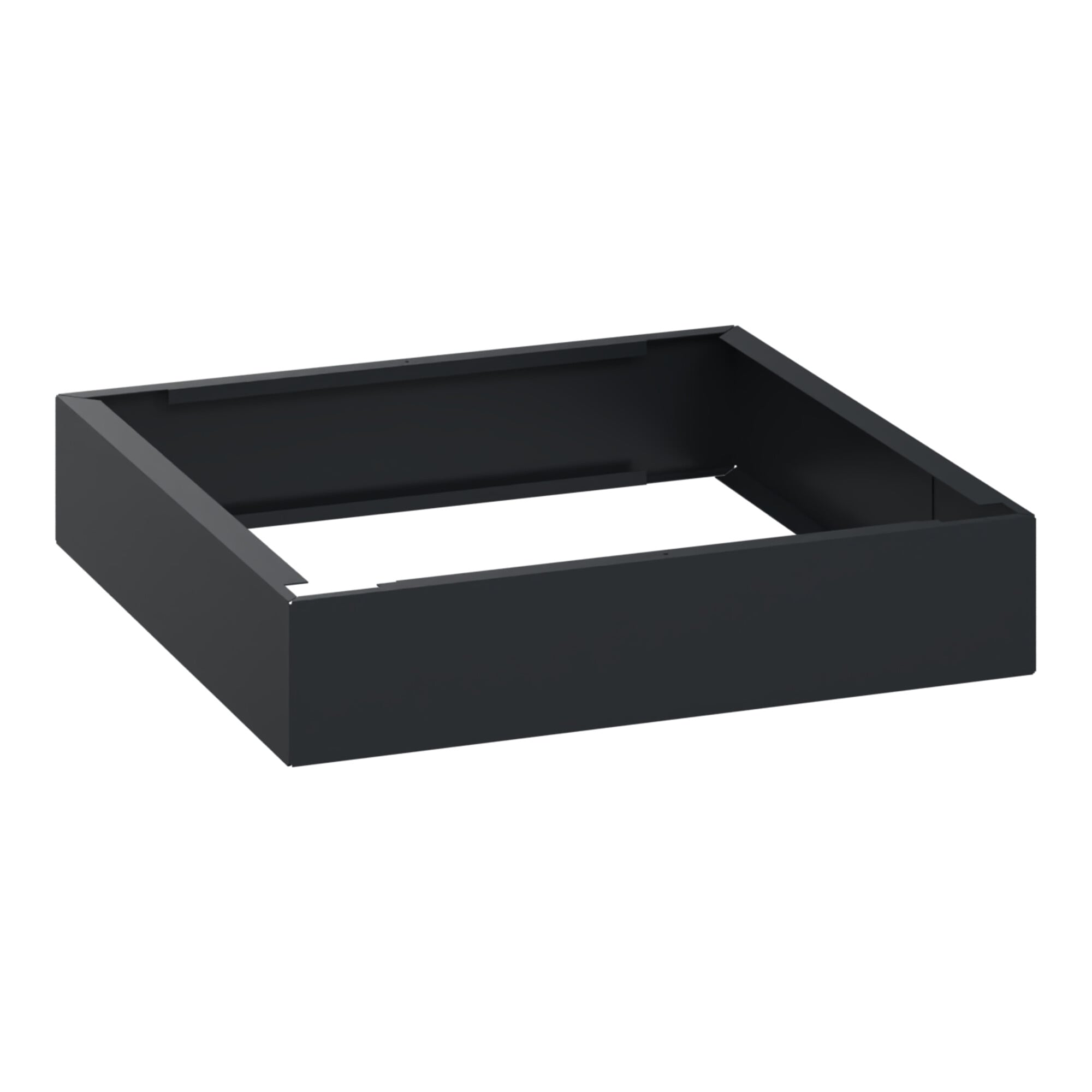 C+P auf 100mm hohem Sockel 100x500x500mm Sockelfarbe RAL 7021 Schwarzgrau Material Unterbau Stahl ; C + P Möbelsysteme