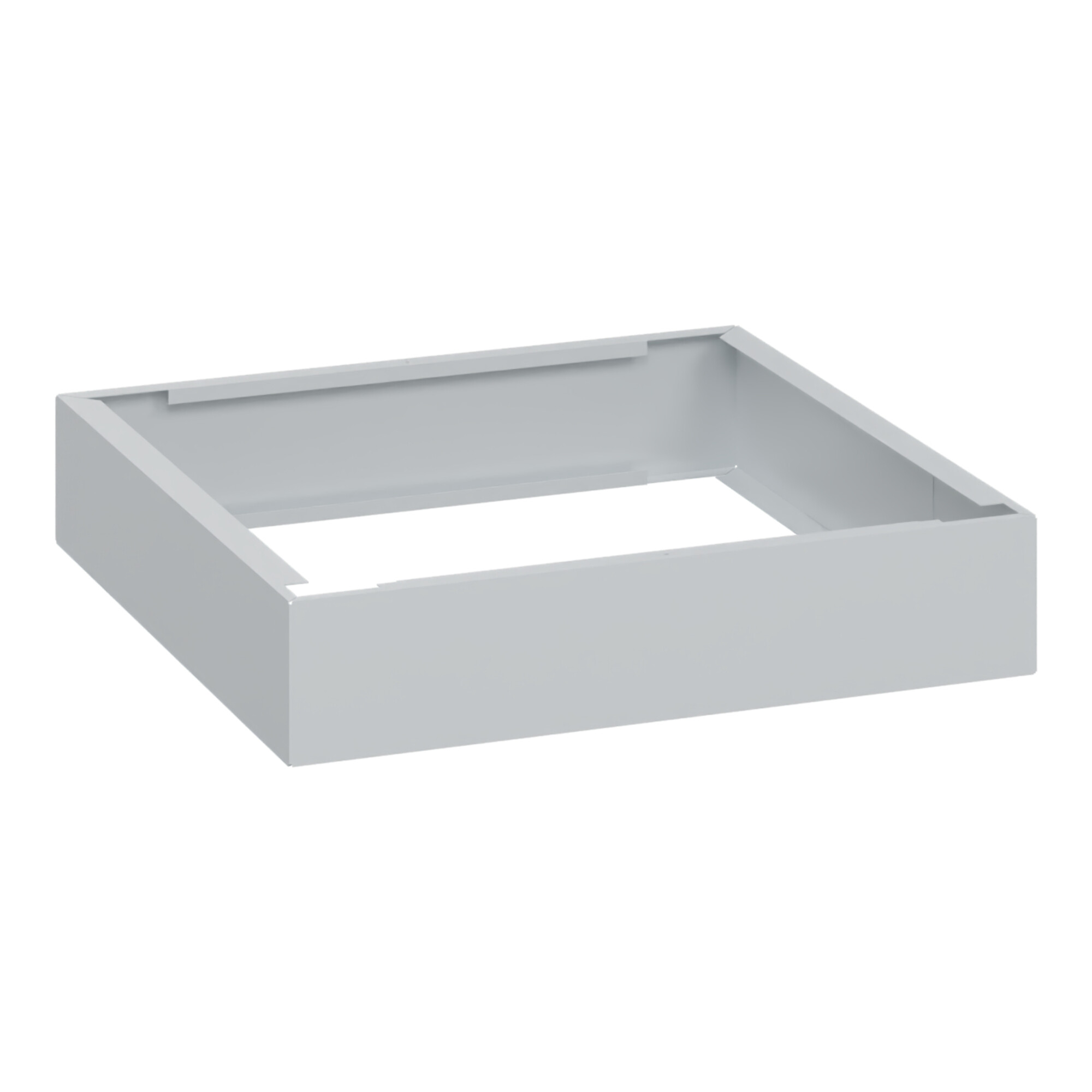C+P auf 100mm hohem Sockel 100x500x500mm Sockelfarbe RAL 7035 Lichtgrau Material Unterbau Kunststoff ; C + P Möbelsysteme
