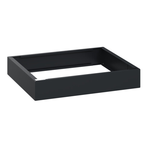 C+P auf 100mm hohem Sockel 100x600x500mm Sockelfarbe RAL 7021 Schwarzgrau Material Unterbau Kunststoff