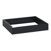 C+P auf 100mm hohem Sockel 100x600x500mm Sockelfarbe RAL 7021 Schwarzgrau Material Unterbau Kunststoff
