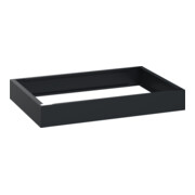 C+P auf 100mm hohem Sockel 100x750x500mm Sockelfarbe RAL 7021 Schwarzgrau Material Unterbau Kunststoff