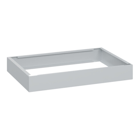 C+P auf 100mm hohem Sockel 100x750x500mm Sockelfarbe RAL 7035 Lichtgrau Material Unterbau Kunststoff