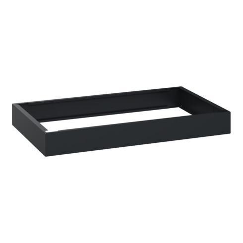 C+P auf 100mm hohem Sockel 100x900x500mm Sockelfarbe RAL 7021 Schwarzgrau Material Unterbau Kunststoff