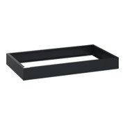C+P auf 100mm hohem Sockel 100x900x500mm Sockelfarbe RAL 7021 Schwarzgrau Material Unterbau Kunststoff
