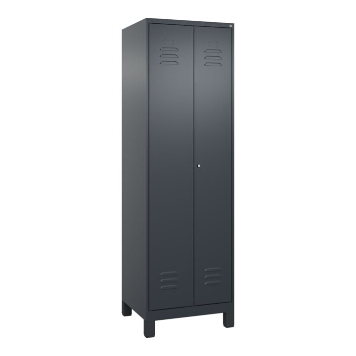 C+P Aufbewahrungsspind Classic PLUS 2 Abteile 1950 x 600 x 500 mm 7016/7016