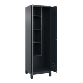 C+P Aufbewahrungsspind Classic PLUS 2 Abteile 1950 x 600 x 500 mm 7016/7016