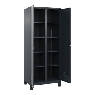 C+P Aufbewahrungsspind Classic PLUS 2 Abteile 1950 x 800 x 500 mm 7016/7016