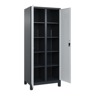 C+P Aufbewahrungsspind Classic PLUS 2 Abteile 1950 x 800 x 500 mm 7016/7035