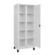 C+P Aufbewahrungsspind Classic PLUS 2 Abteile 1950 x 800 x 500 mm 9016/9016