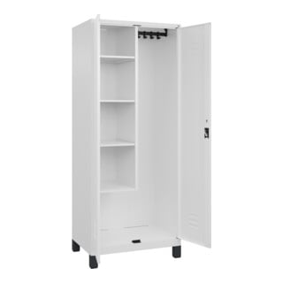 C+P Aufbewahrungsspind Classic PLUS 2 Abteile 1950 x 800 x 500 mm 9016/9016