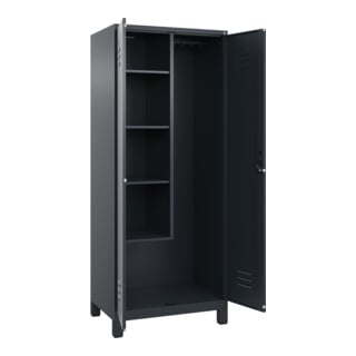 C+P Aufbewahrungsspind Classic PLUS 2 Abteile 1950 x 800 x 500mm 7016/7016