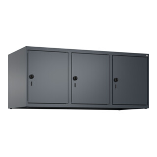 C+P Aufsatzschrank, 7016/7016 500x1200x500mm Verschluss Sicherheits-Drehriegel 3 Abteile