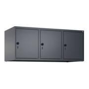 C+P Aufsatzschrank, 7016/7016 500x1200x500mm Verschluss Sicherheits-Drehriegel 3 Abteile