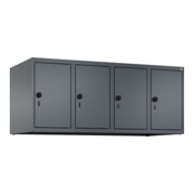 C+P Aufsatzschrank, 7016/7016 500x1200x500mm Verschluss Sicherheits-Drehriegel 4 Abteile