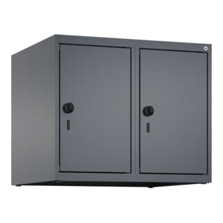 C+P Aufsatzschrank, 7016/7016 500x600x500mm Verschluss Sicherheits-Drehriegel 2 Abteile