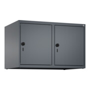 C+P Aufsatzschrank, 7016/7016 500x800x500mm Verschluss Sicherheits-Drehriegel 2 Abteile