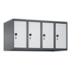 C+P Aufsatzschrank, 7016/7035 500x1000x500mm Verschluss Sicherheits-Drehriegel 4 Abteile-1