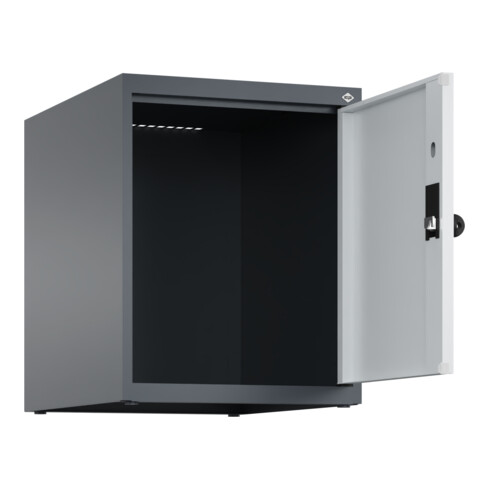 C+P Aufsatzschrank, 7016/7035 500x400x500mm Verschluss Sicherheits-Drehriegel 1 Abteile