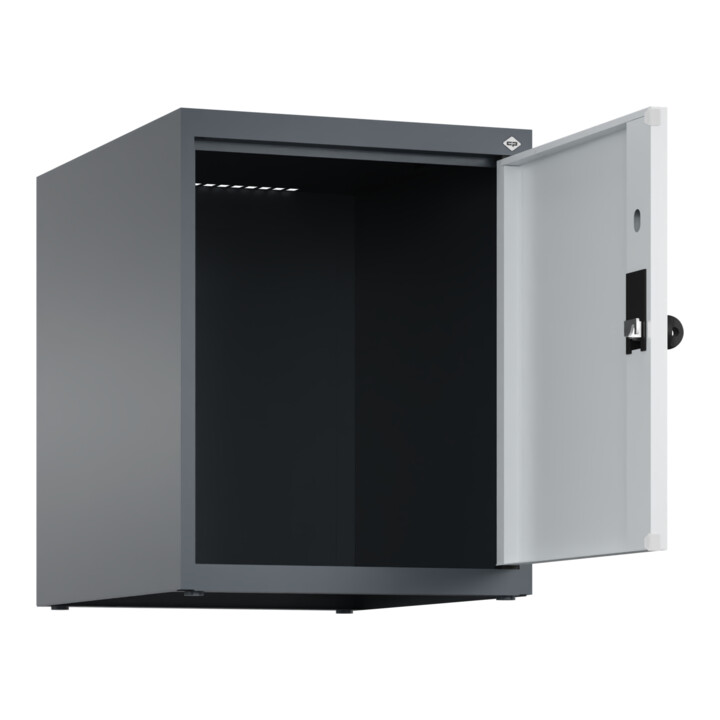 C+P Aufsatzschrank, 7016/7035 500x400x500mm Verschluss Sicherheits-Drehriegel 1 Abteile
