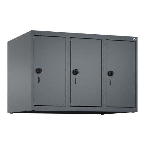 C+P Aufsatzschrank, 7016 Front RAL 7016 Anthrazitgrau Verschluss Sicherheits-Drehriegel