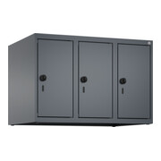 C+P Aufsatzschrank, 7016 Front RAL 7016 Anthrazitgrau Verschluss Sicherheits-Drehriegel