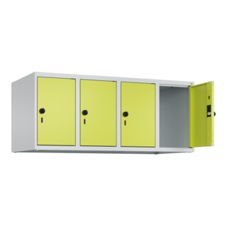 C+P Aufsatzschrank, 7035/0024 500x1200x500mm Verschluss Sicherheits-Drehriegel 4 Abteile