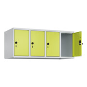 C+P Aufsatzschrank, 7035/0024 500x1200x500mm Verschluss Sicherheits-Drehriegel 4 Abteile