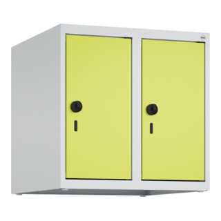 C+P Aufsatzschrank, 7035/0024 500x500x500mm Verschluss Sicherheits-Drehriegel 2 Abteile