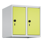 C+P Aufsatzschrank, 7035/0024 500x500x500mm Verschluss Sicherheits-Drehriegel 2 Abteile