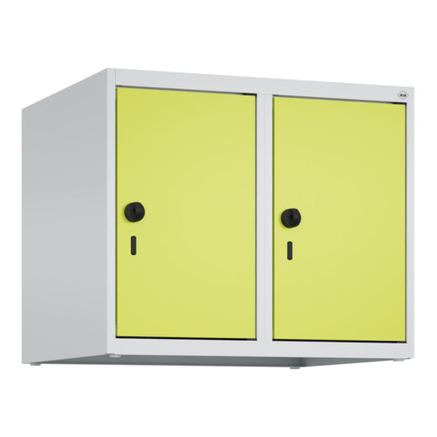 C+P Aufsatzschrank, 7035/0024 500x600x500mm Verschluss Sicherheits-Drehriegel 2 Abteile