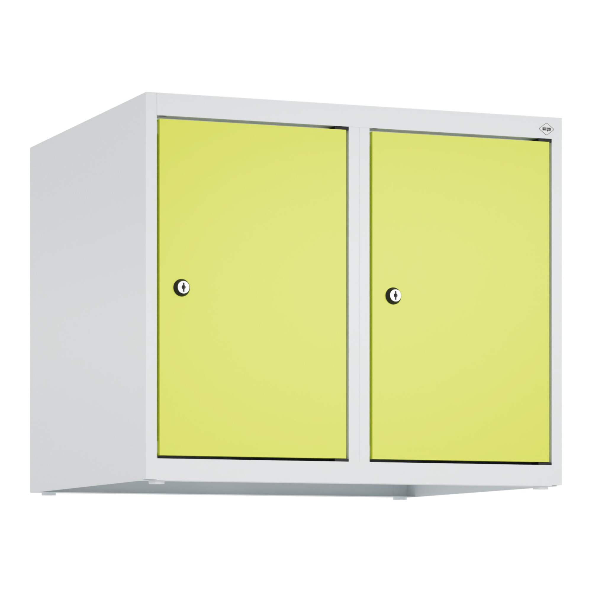 C+P Aufsatzschrank, 7035/0024 500x600x500mm Verschluss Zylinderschloss 2 Abteile ; C + P Möbelsysteme
