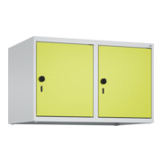C+P Aufsatzschrank, 7035/0024 500x800x500mm Verschluss Sicherheits-Drehriegel 2 Abteile