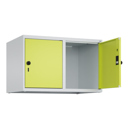 C+P Aufsatzschrank, 7035/0024 500x800x500mm Verschluss Sicherheits-Drehriegel 2 Abteile