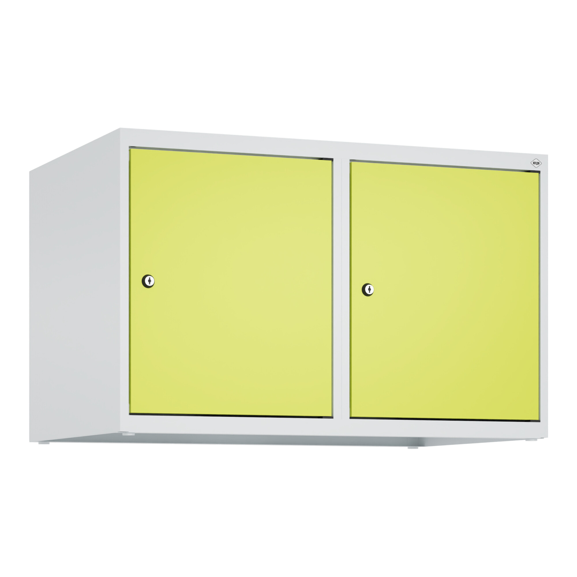 C+P Aufsatzschrank, 7035/0024 500x800x500mm Verschluss Zylinderschloss 2 Abteile ; C + P Möbelsysteme