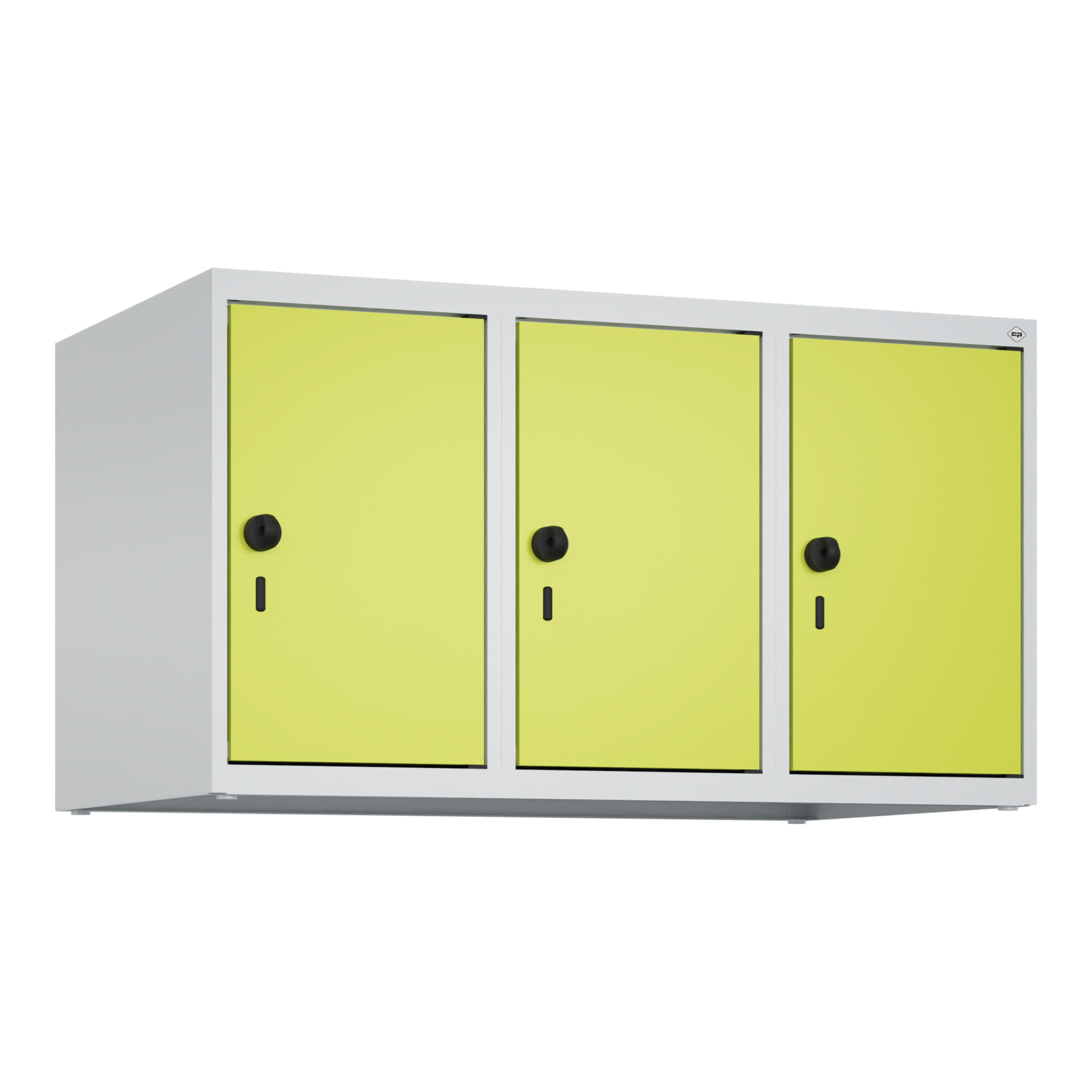 C+P Aufsatzschrank, 7035/0024 500x900x500mm Verschluss Sicherheits-Drehriegel 3 Abteile ; C + P Möbelsysteme
