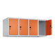 C+P Aufsatzschrank, 7035/2004 500x1200x500mm Verschluss Sicherheits-Drehriegel 4 Abteile-2