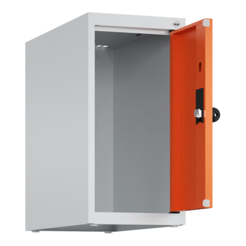 C+P Aufsatzschrank, 7035/2004 500x250x500mm Verschluss Sicherheits-Drehriegel 1 Abteile