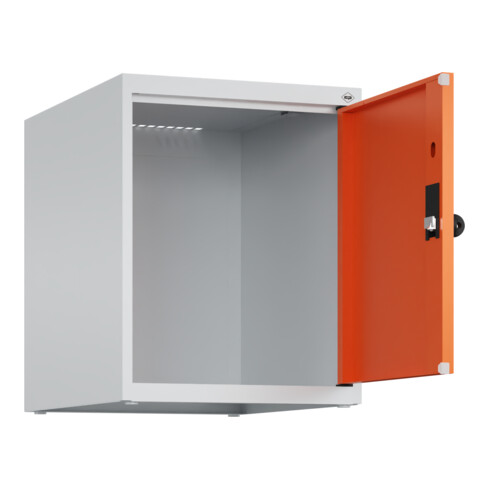 C+P Aufsatzschrank, 7035/2004 500x400x500mm Verschluss Sicherheits-Drehriegel 1 Abteile