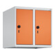 C+P Aufsatzschrank, 7035/2004 500x500x500mm Verschluss Sicherheits-Drehriegel 2 Abteile-1