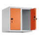 C+P Aufsatzschrank, 7035/2004 500x500x500mm Verschluss Sicherheits-Drehriegel 2 Abteile-2