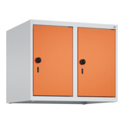 C+P Aufsatzschrank, 7035/2004 500x600x500mm Verschluss Sicherheits-Drehriegel 2 Abteile