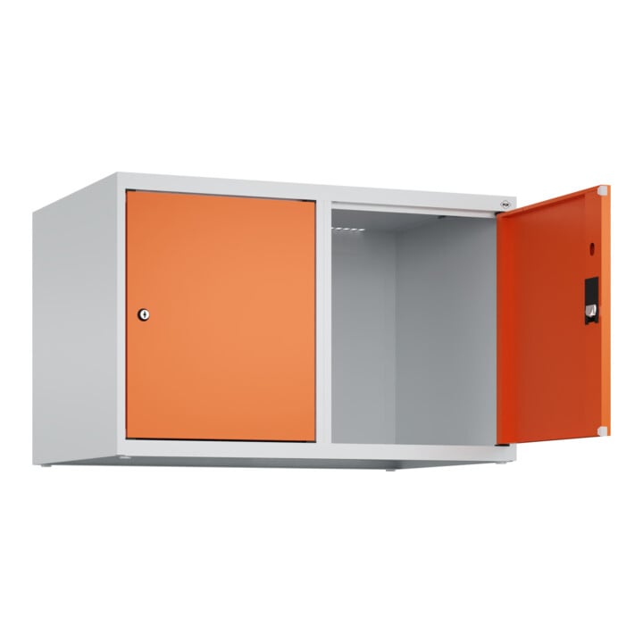 C+P Aufsatzschrank, 7035/2004 500x800x500mm Verschluss Zylinderschloss 2 Abteile