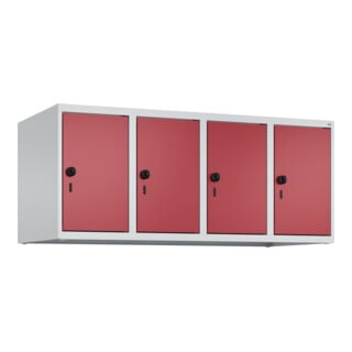 C+P Aufsatzschrank, 7035/3003 500x1200x500mm Verschluss Sicherheits-Drehriegel 4 Abteile
