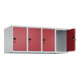 C+P Aufsatzschrank, 7035/3003 500x1200x500mm Verschluss Sicherheits-Drehriegel 4 Abteile-2