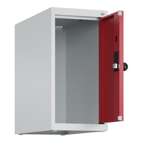 C+P Aufsatzschrank, 7035/3003 500x250x500mm Verschluss Sicherheits-Drehriegel 1 Abteile